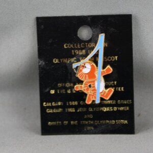 1988 Summer Games Pin - Hodori with the Number 1 - Inlaid Pin